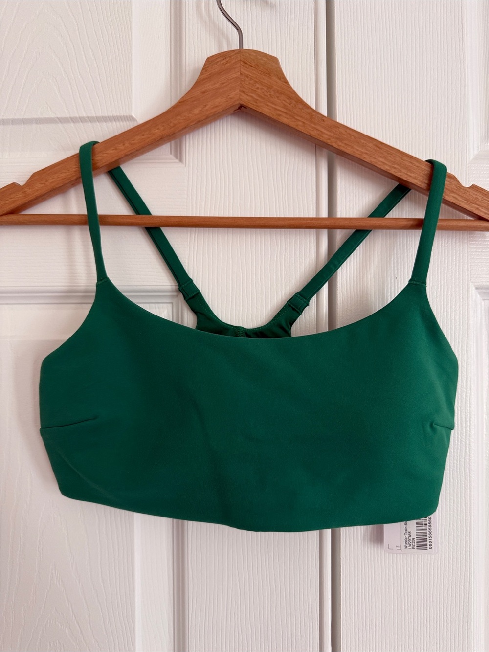 lululemon athletica Green Wunder Train Strappy Racer Bra